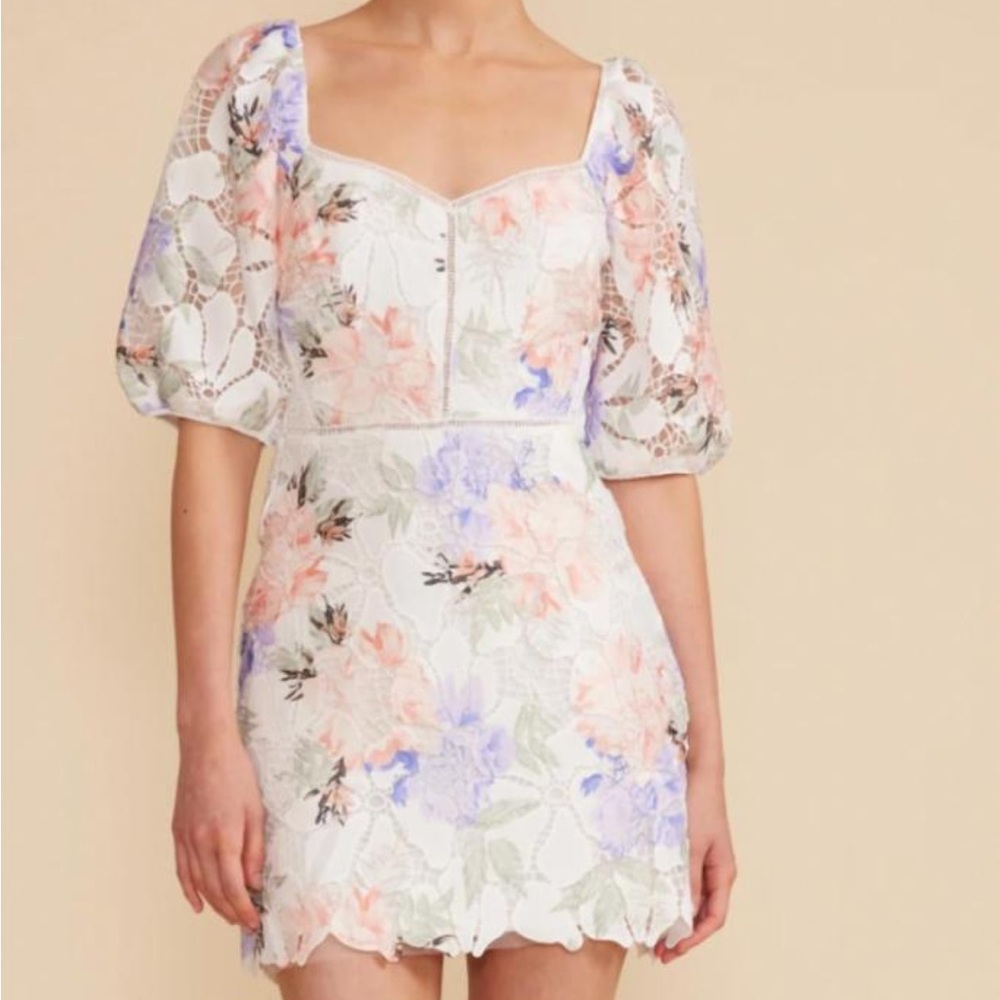 STUNNING Lucy Paris Floral Elaine Floral Dress Wedding Brunch Medium NWT - Picture 2 of 10